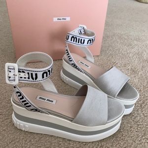 Miu miu platform sandals